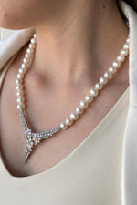 Zirkon Taşlı Doğal İnci Kolye | | Birinci1926