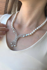 Zirkon Taşlı Doğal İnci Gerdanlık | | Birinci1926