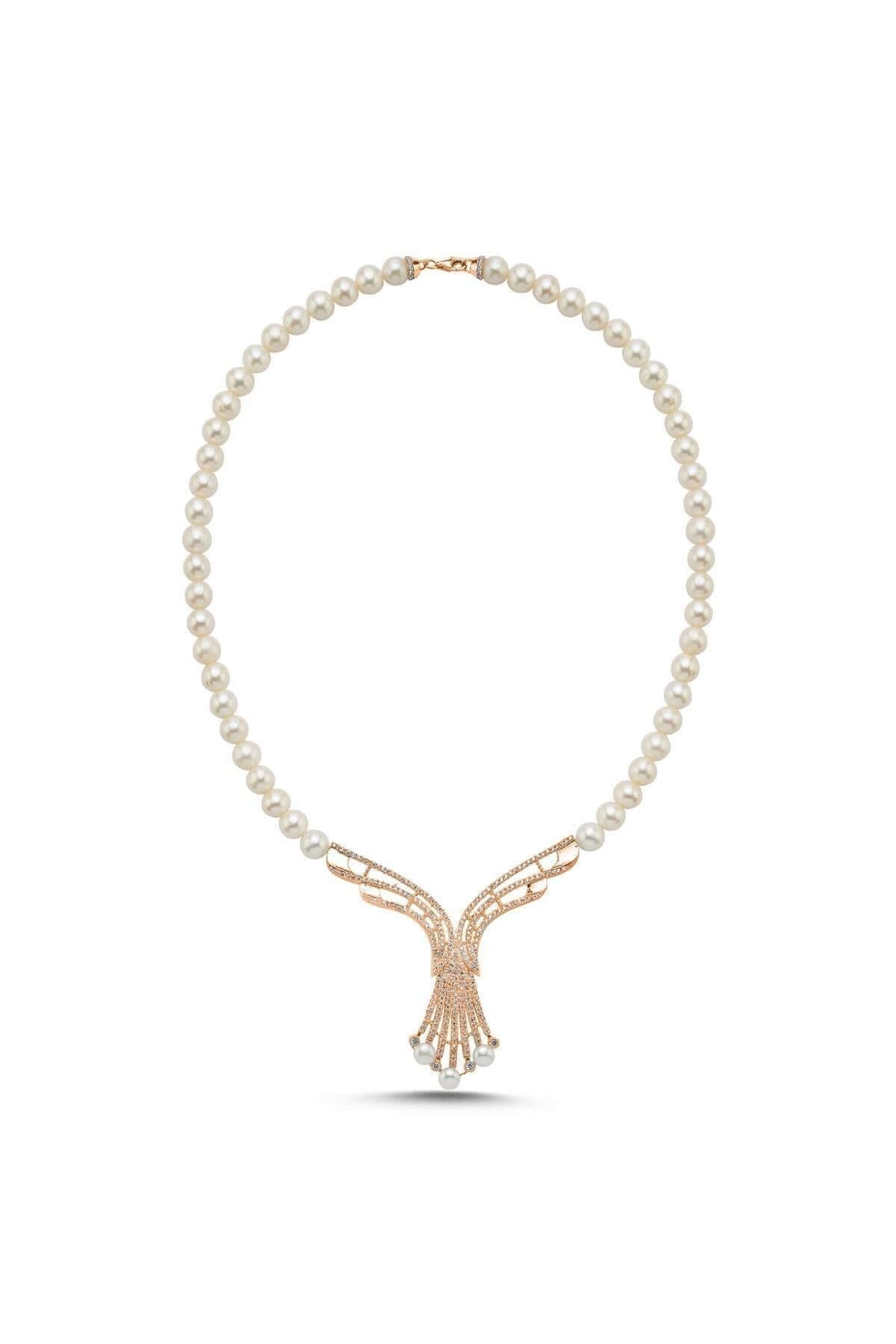 Zirkon Taşlı Doğal İnci Gerdanlık | | Birinci1926