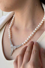 Zirkon Taşlı Doğal İnci Kolye | | Birinci1926