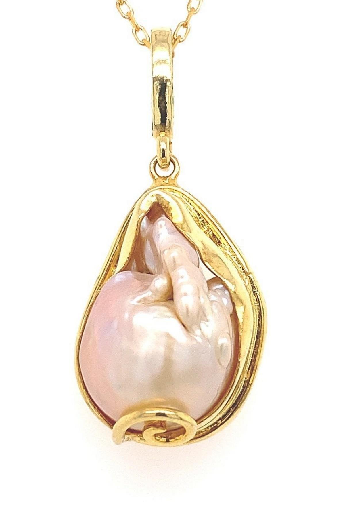 Doğal Barok İnci Kolye