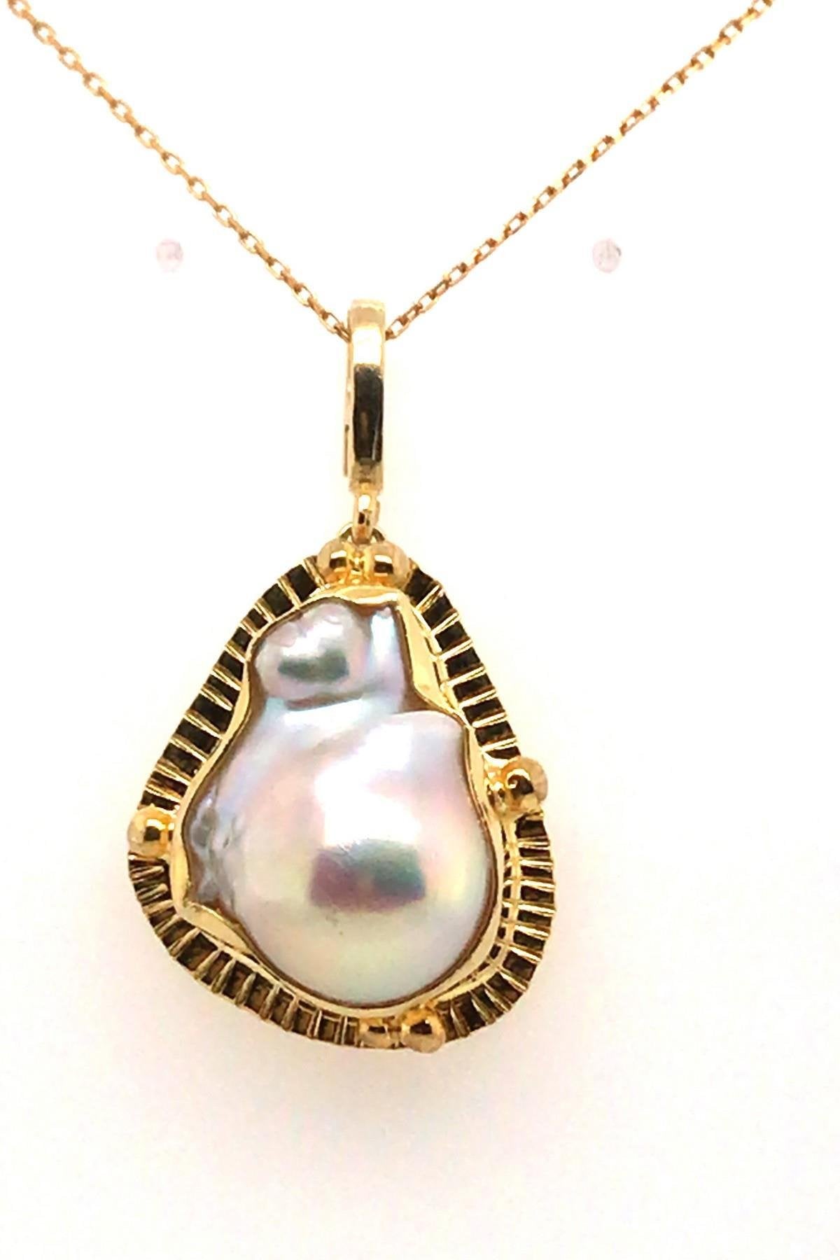 Doğal Barok İnci Kolyesi