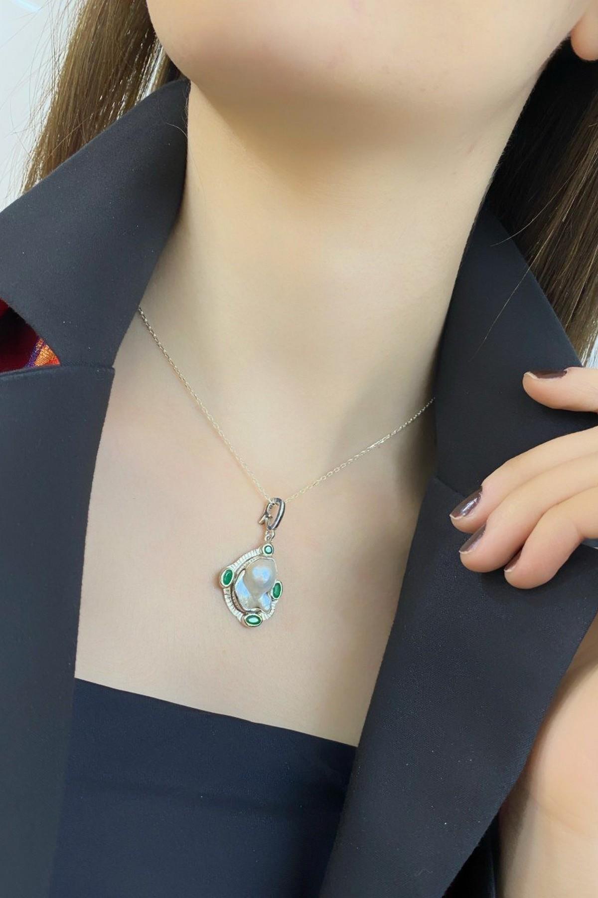 Doğal Barok İnci Kolye Ucu