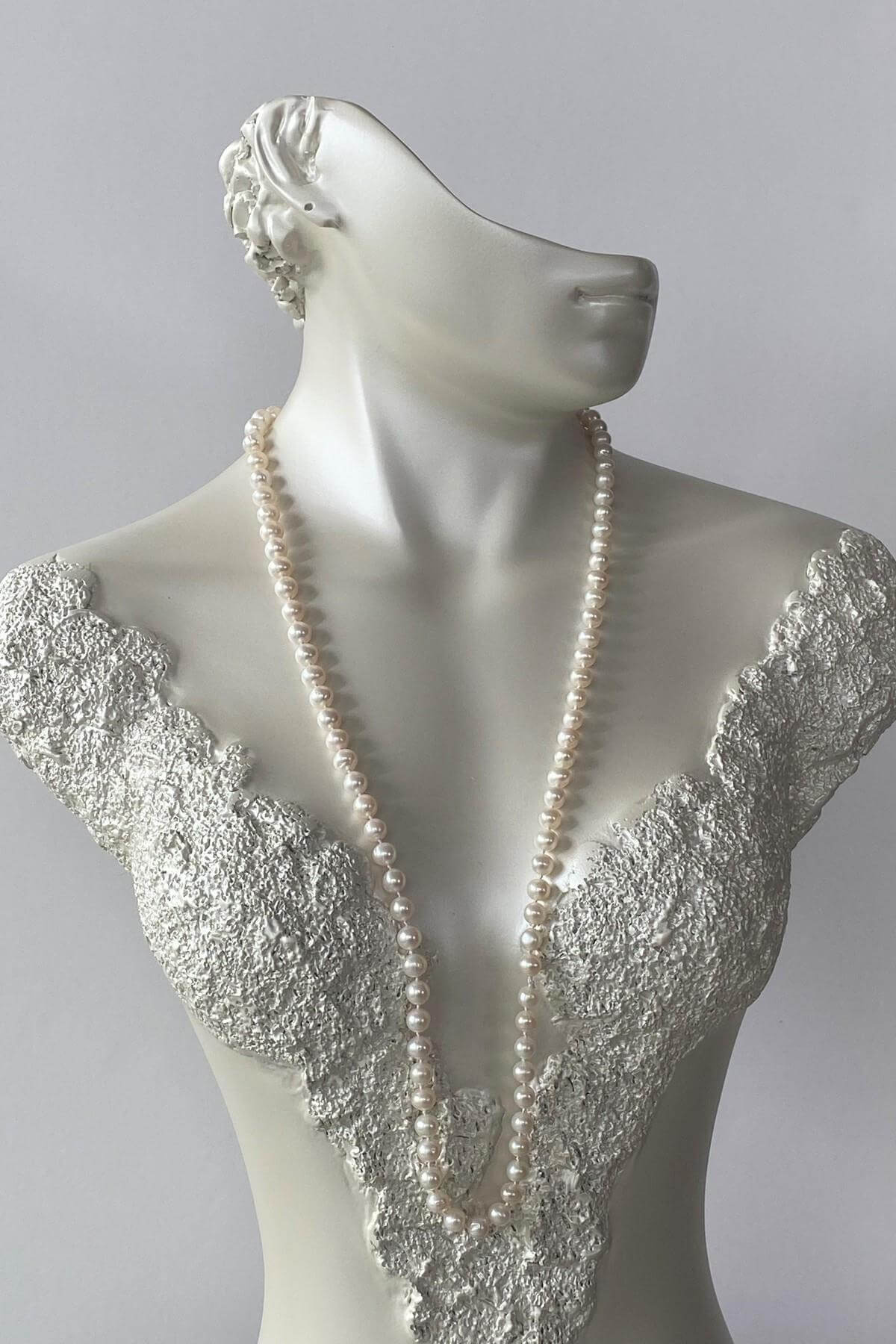 Düğümlü Doğal Tatlı Su İncisi Kolye | | Birinci1926