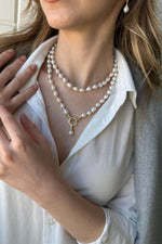 Halka Kilitli Dorikalı Doğal İnci Kolye | | Birinci1926