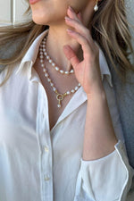 Halka Kilitli Dorikalı Doğal İnci Kolye | | Birinci1926