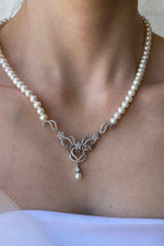 Çiçek Taşlı Doğal İncili Kolye | | Birinci1926