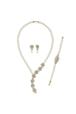 Doğal İnci Küpe Kolye Bileklik Üçlü Set | | Birinci1926