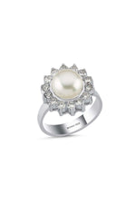 Papatya Taşlı Doğal İnci Yüzük | | Birinci1926