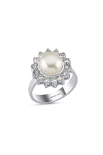 Papatya Taşlı Doğal İnci Yüzük | | Birinci1926