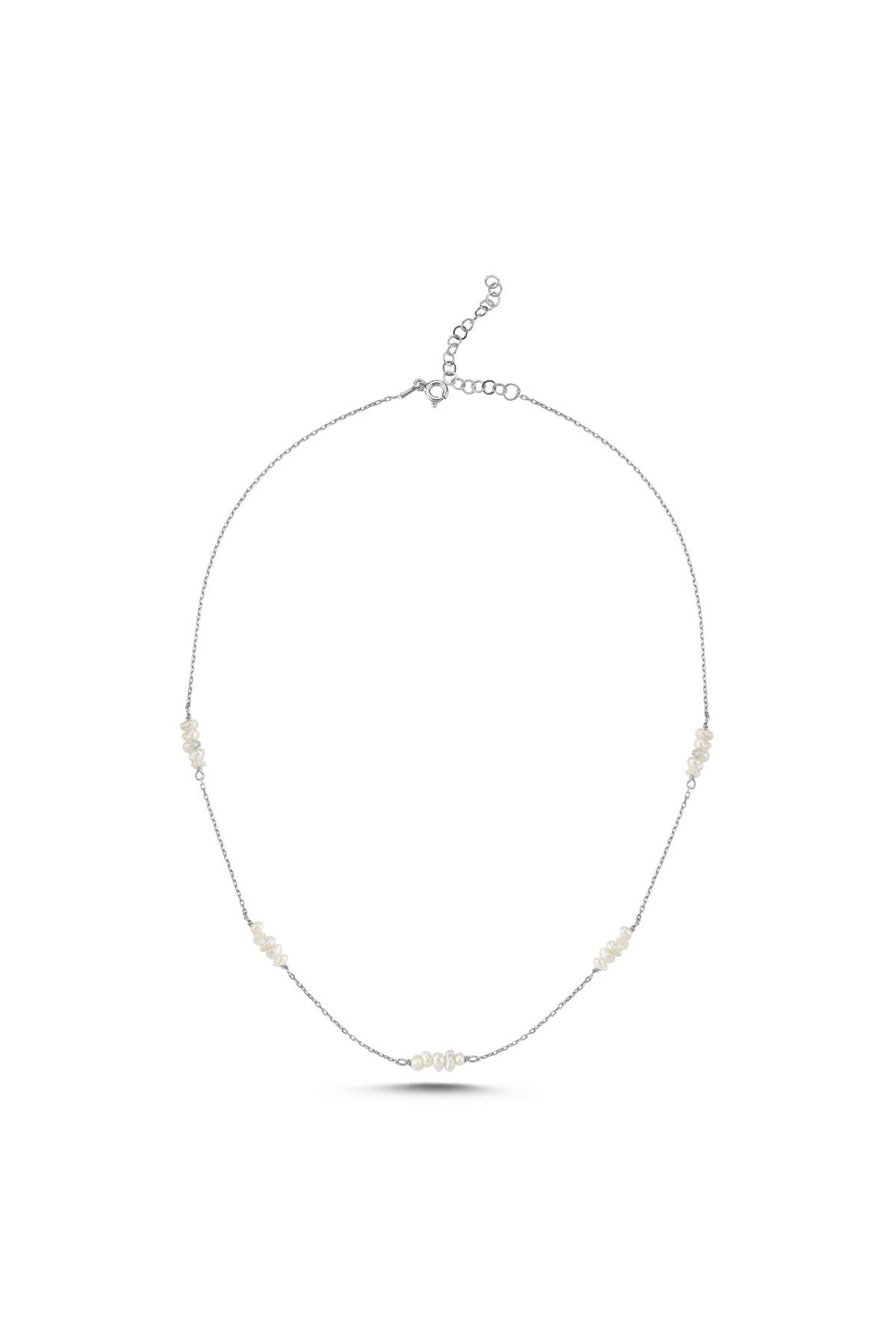 Zincirli Çıtır Doğal İncili Kolye