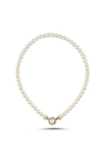 Papatya Zirkon Taşlı Doğal İnci Kolye | | Birinci1926