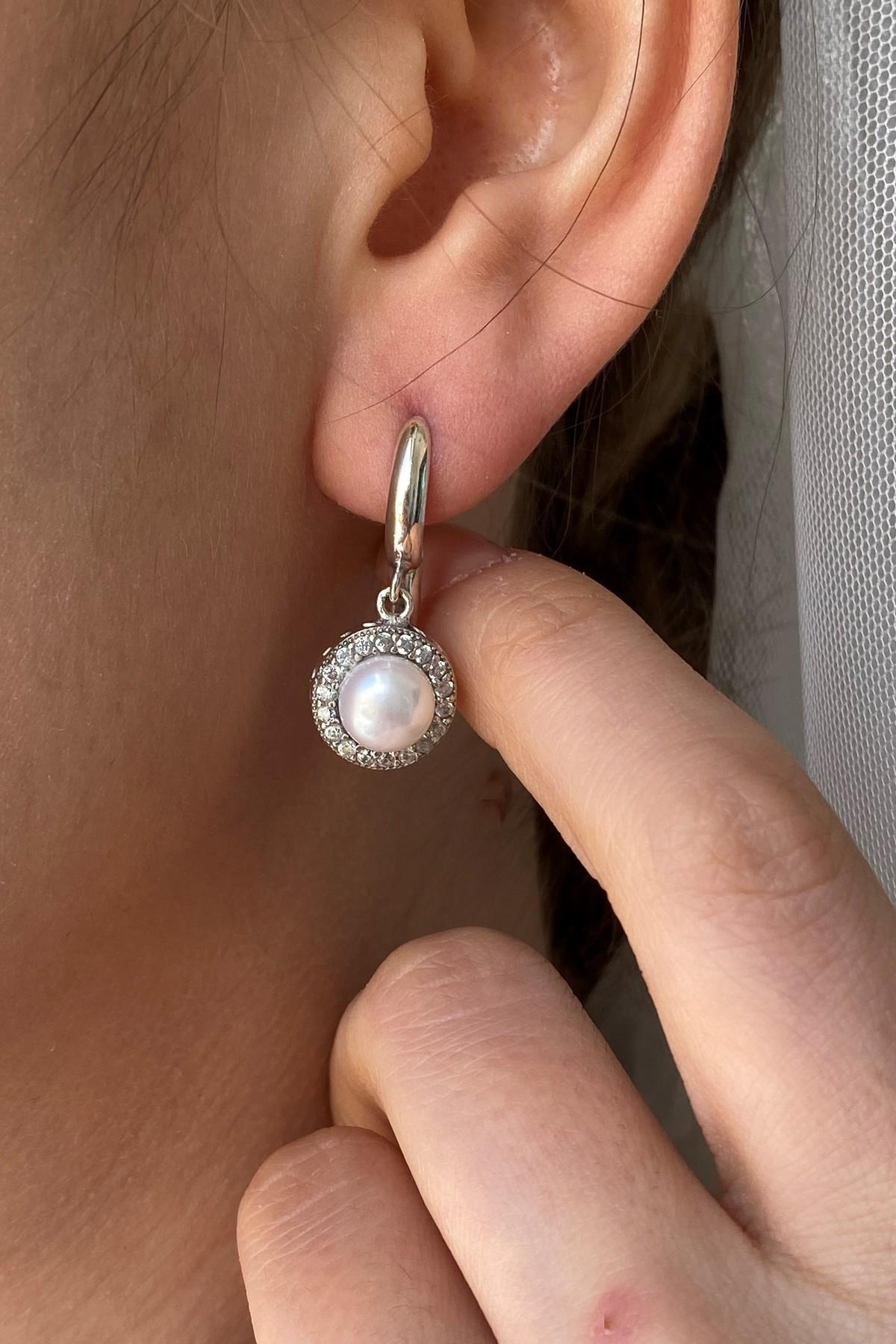 Aurora Doğal İnci Küpe