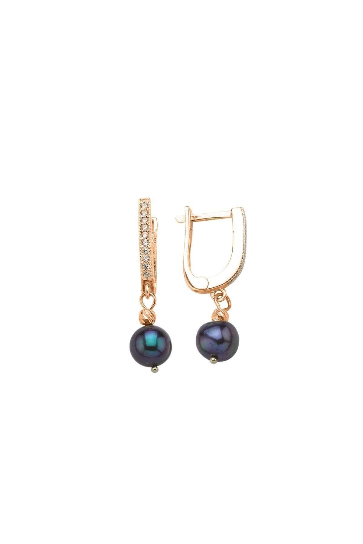 Zirkon Taşlı Doğal İnci Küpe | | Birinci1926