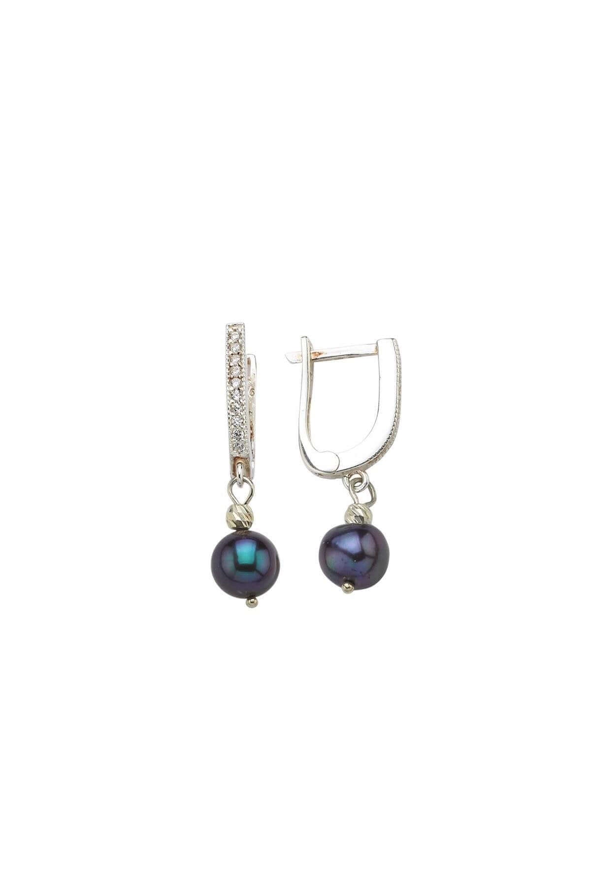 Zirkon Taşlı Doğal İnci Küpe | | Birinci1926