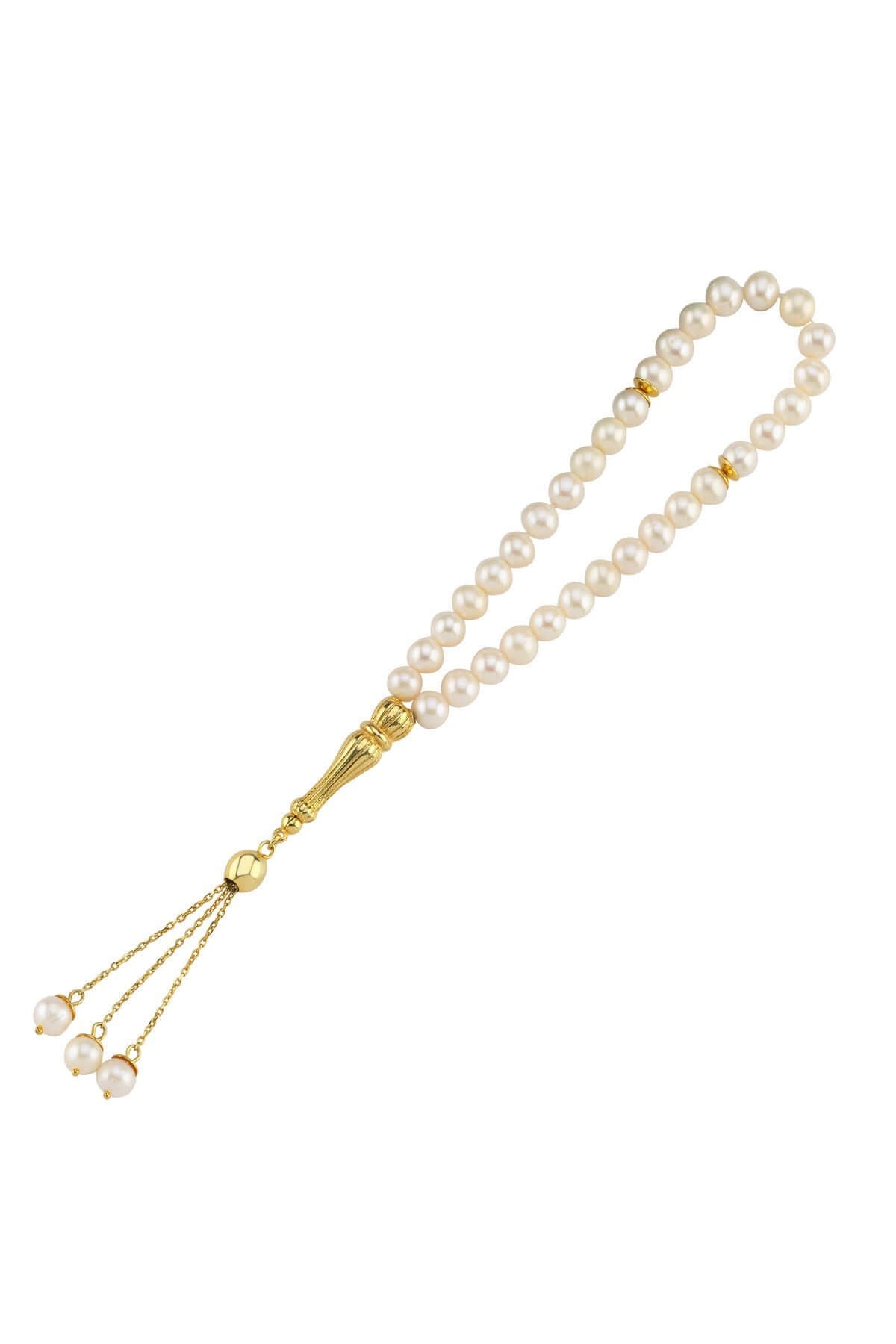 Beyaz Doğal İnci Püsküllü Tespih | | Birinci1926