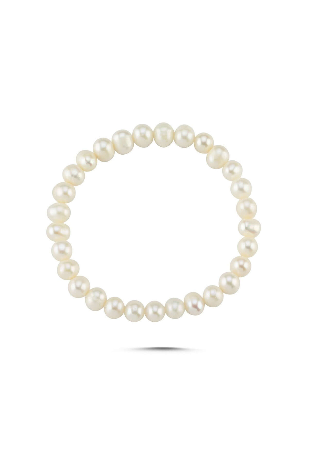 Ayarlanabilir Beyaz Doğal İnci Bileklik