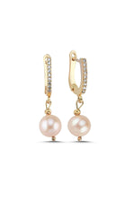 Pudra Pembe Doğal İnci Küpe | İnci Küpe | Birinci1926