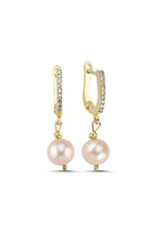 Pudra Pembe Doğal İnci Küpe | İnci Küpe | Birinci1926