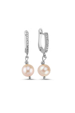 Pudra Pembe Doğal İnci Küpe | İnci Küpe | Birinci1926