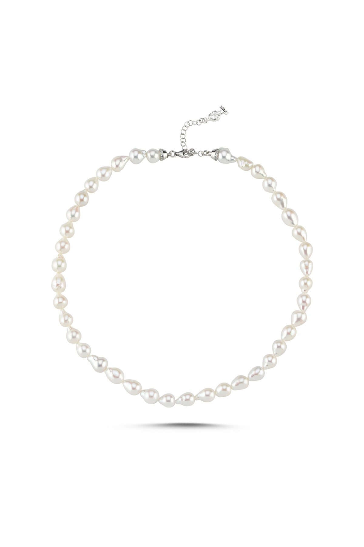 Sıralı Damla Doğal İnci Kolye