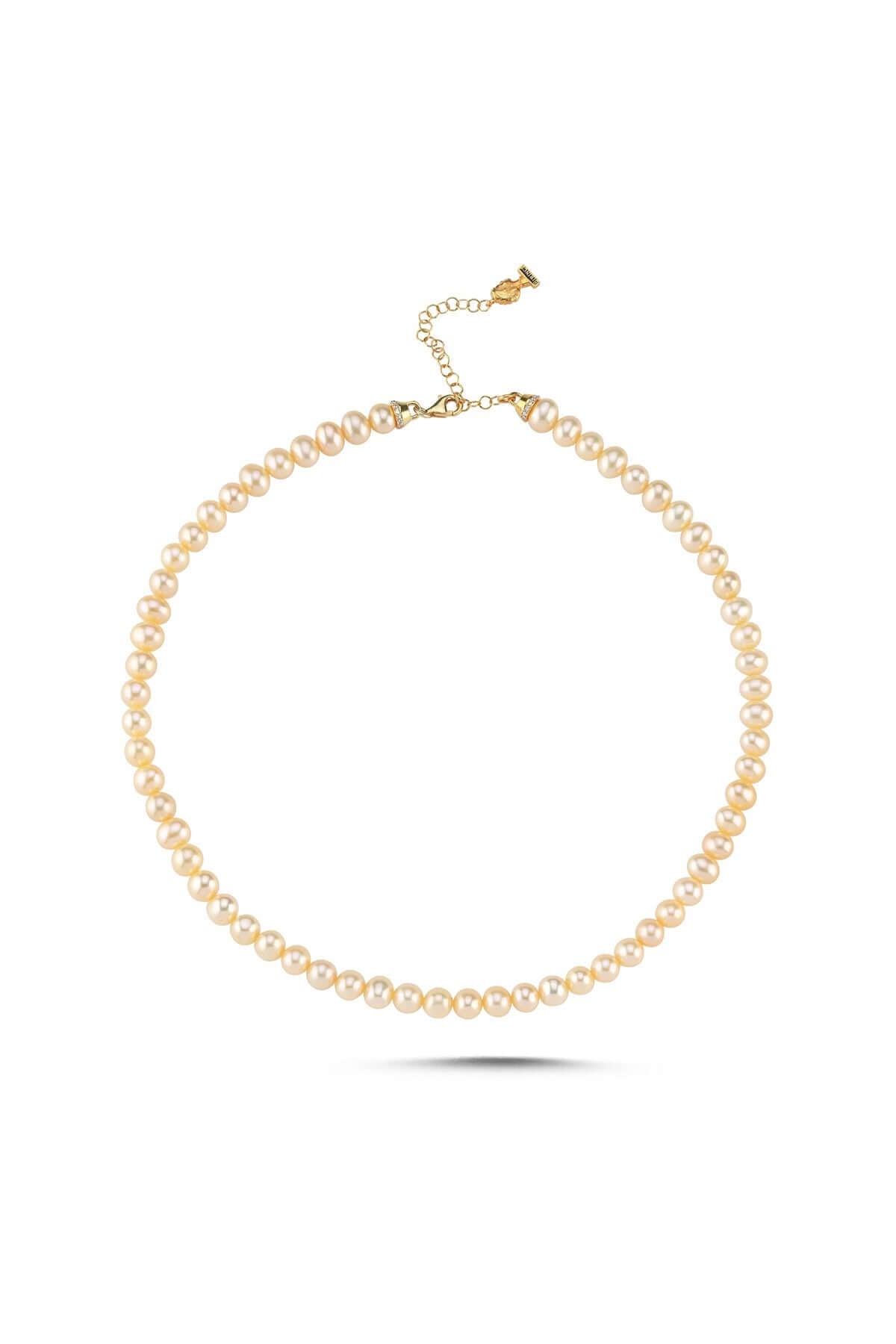 Şeftali Tonu Doğal İnci Kolye | | Birinci1926