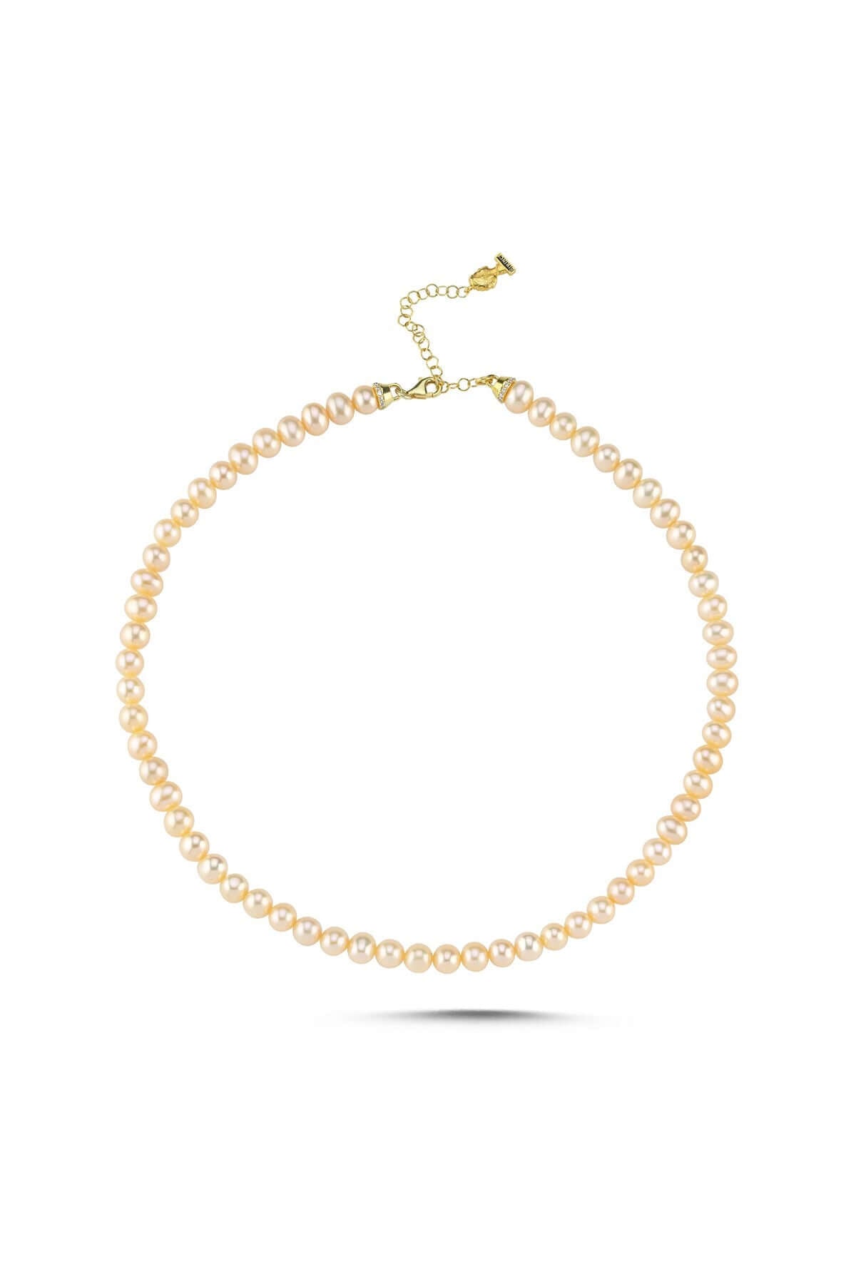 Şeftali Tonu Doğal İnci Kolye | | Birinci1926