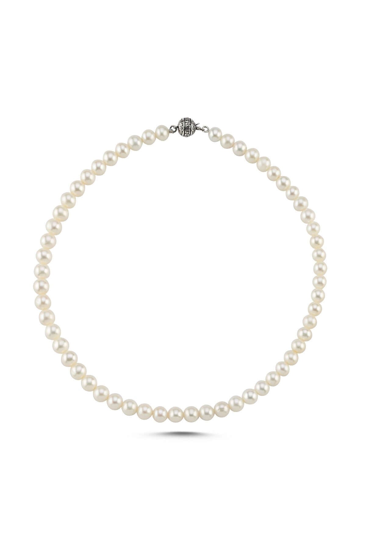 Beyaz Doğal İnci Erkek Kolye | | Birinci1926