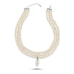 3 Sıra Barok Uçlu Doğal İnci Kolye | | Birinci1926