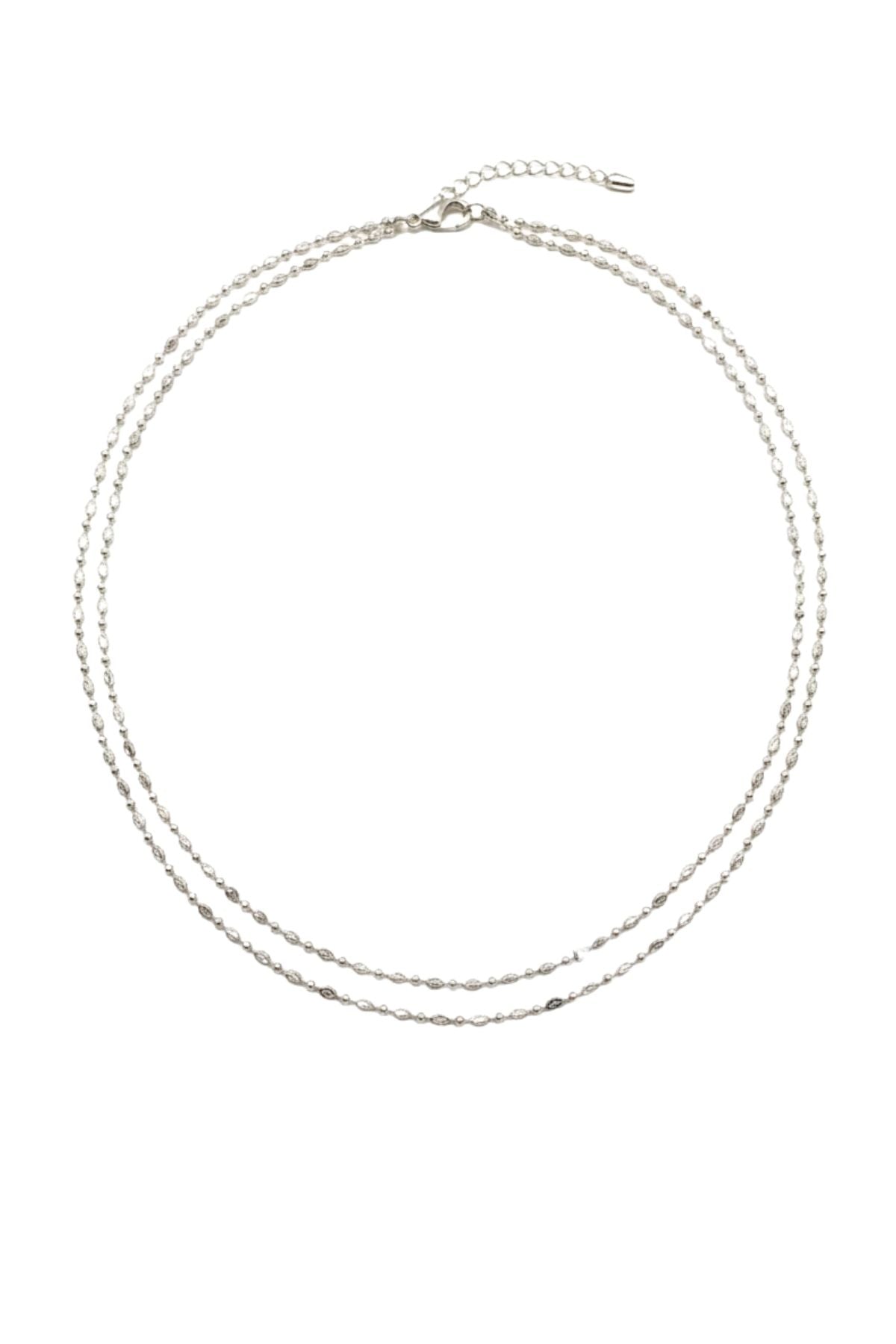 Çift Sıra Zarif Zincir Kolye