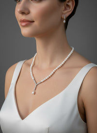 925 Ayar Gümüş Doğal İnci Set